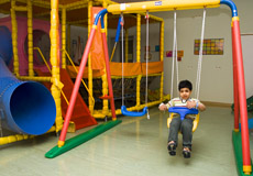 child in the playroom