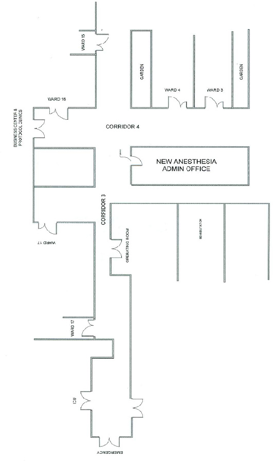 Anesthesiology Department location guide