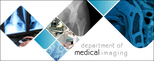Department for Medical Imaging banner at King Abdulaziz Medical City in Riyadh