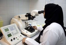 Healthcare worker in the laboratory