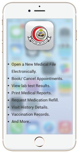 mobile containing patient portal services