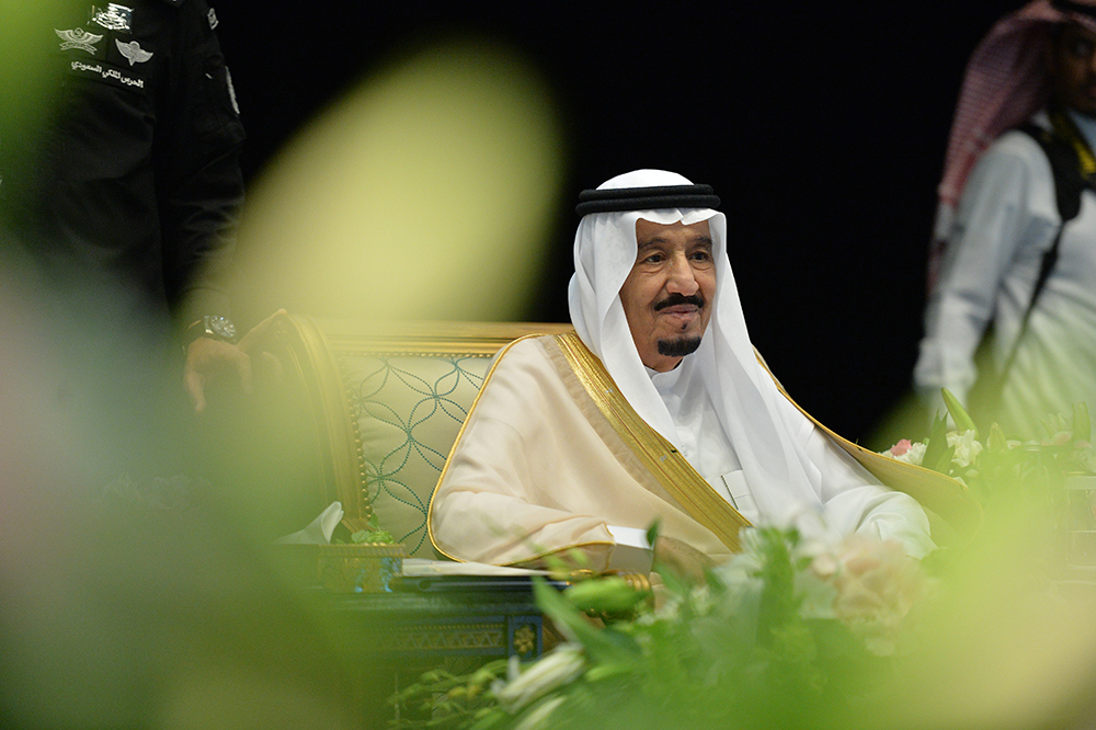 خادم الحرمين الشريفين المك سلمان بن عبدالعزيز آل سعود في حفل الافتتاح